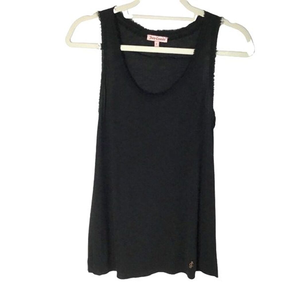 Juicy Couture Fringe Tank Black S